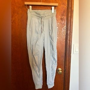 Lulu Lemon light grey joggers, size 2, good condition